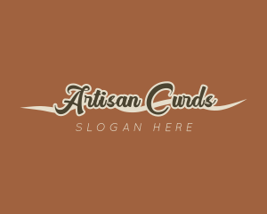 Retro Cursive Handwriting logo design