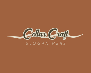 Retro Cursive Handwriting logo design