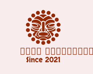 Art - Tribal Maori Face Art logo design