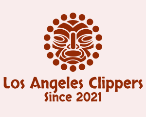 Native - Tribal Maori Face Art logo design