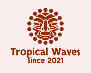 Polynesia - Tribal Maori Face Art logo design