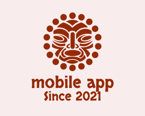 Body Modification - Tribal Maori Face Art logo design