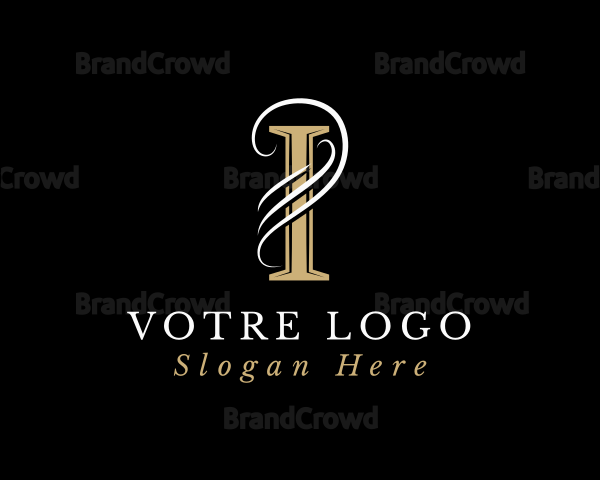 Elegant Luxury Brand Letter I Logo