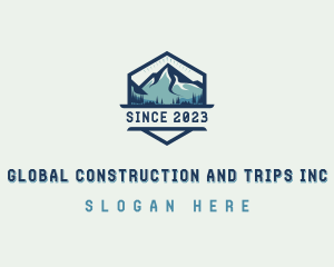 Mountain Peak Hiking Logo