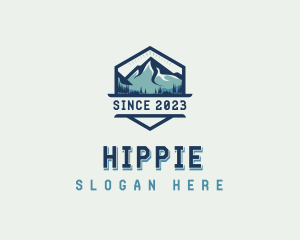 Mountain Peak Hiking Logo