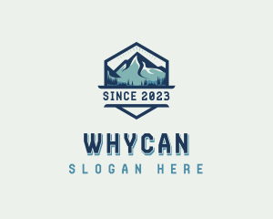 Mountain Peak Hiking Logo