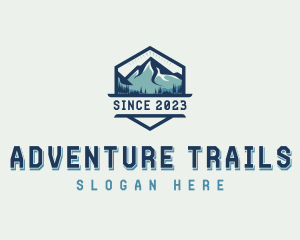 Mountain Peak Hiking logo design