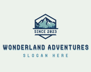 Mountain Peak Hiking logo design