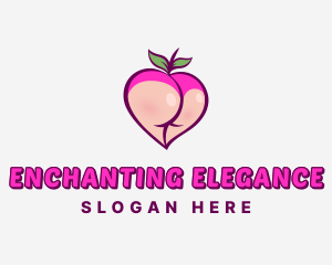 Alluring - Seductive Feminine Peach logo design