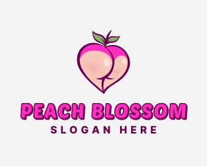 Seductive Feminine Peach logo design