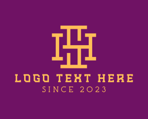 Minimalist Premium Company Letter SH logo design