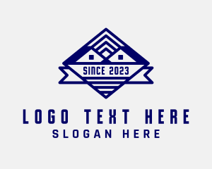 Blue - Home Roof Repair logo design