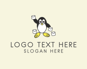 Messenger - Delivery Penguin Mail logo design