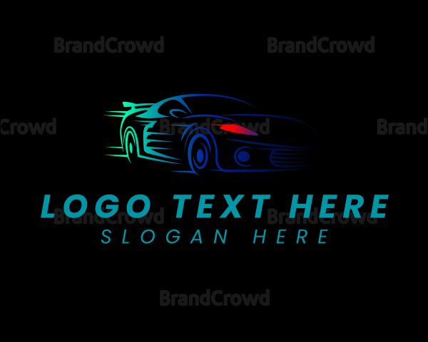 Fast Racing Car Logo