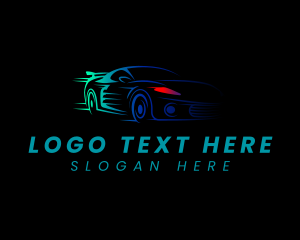 Engine - Fast Racing Car logo design