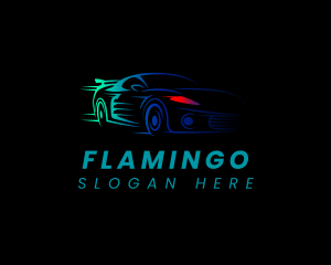 Fast Racing Car Logo