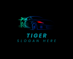 Dealership - Fast Racing Car logo design