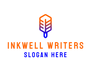 Writing - Writing Pen Feather logo design