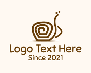 Stylized - Swirl Snail Cup logo design
