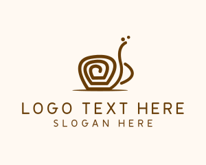 Stylized - Swirl Snail Cup logo design