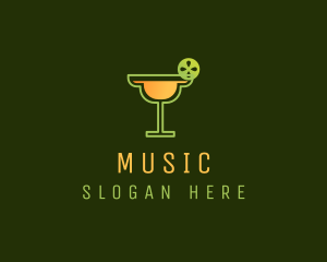 Lime Margarita Cocktail Logo