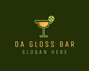 Lime Margarita Cocktail logo design