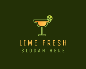 Lime - Lime Margarita Cocktail logo design
