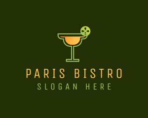 Lime Margarita Cocktail logo design