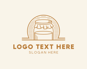 Fermented - Fermented Kombucha Jam Jar logo design
