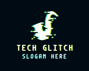 Glitch - Glitch Saxophone Music logo design