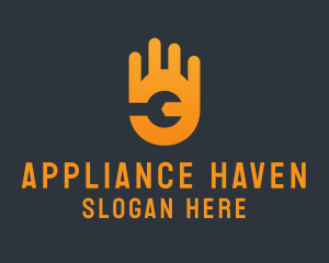 Appliances - Mechanical Wrench Hand Handyman logo design