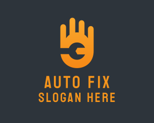 Mechanic - Mechanical Wrench Hand Handyman logo design