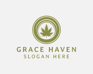 Marijuana Leaf Dispensary Logo