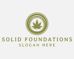 Marijuana Leaf Dispensary Logo