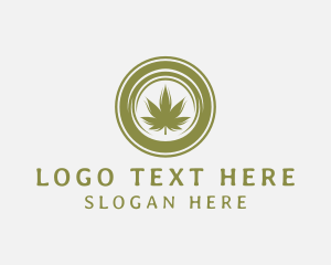 Marijuana Leaf Dispensary Logo