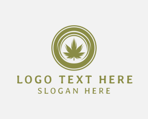 Marijuana Leaf Dispensary Logo