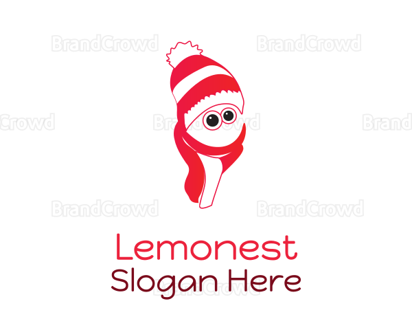 Snowman Beanie & Scarf Logo