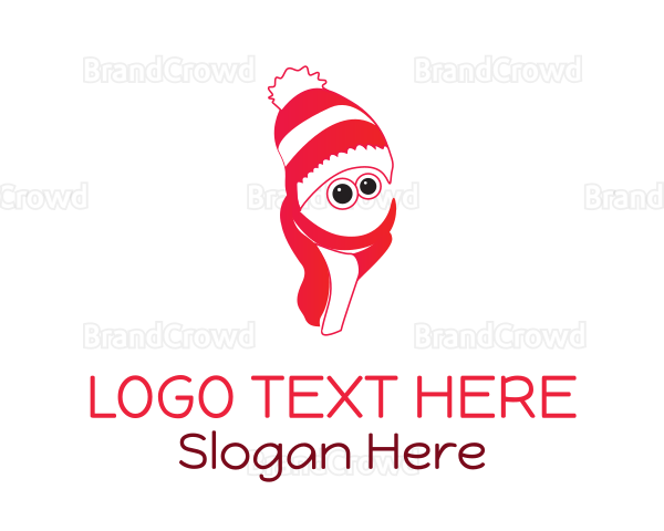 Snowman Beanie & Scarf Logo