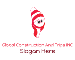 Snowman Beanie & Scarf Logo