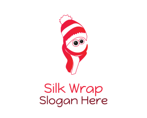 Snowman Beanie & Scarf logo design