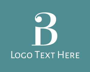 Sleek - Traditional Letter B logo design