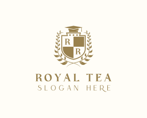 Graduation School Royal Shield logo design