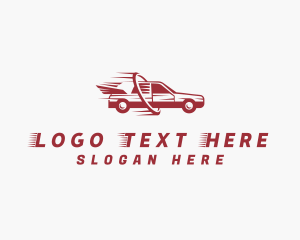 Racer - Fast Car Transportation logo design