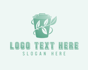 Compost Bin - Eco Compost Disposal logo design