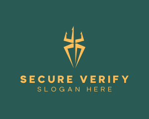 Security Trident Spider  logo design