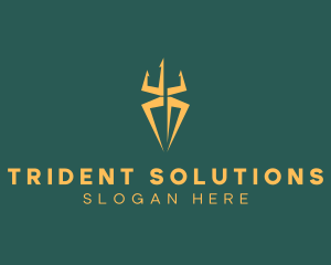 Security Trident Spider  logo design