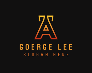 Business - Orange Generic Letter A logo design