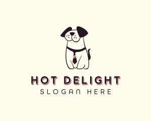 Puppy Dog Necktie logo design