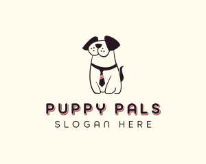 Puppy Dog Necktie logo design