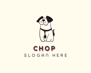 Puppy - Puppy Dog Necktie logo design